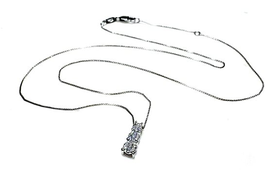 Collar Sommer Mujer INVISIBLE SETTING in Oro blanco Diamante 0.12 Ct TRILOGY I.SETTING CT 0.12 - TRILOGY I.SETTING CT 0.12